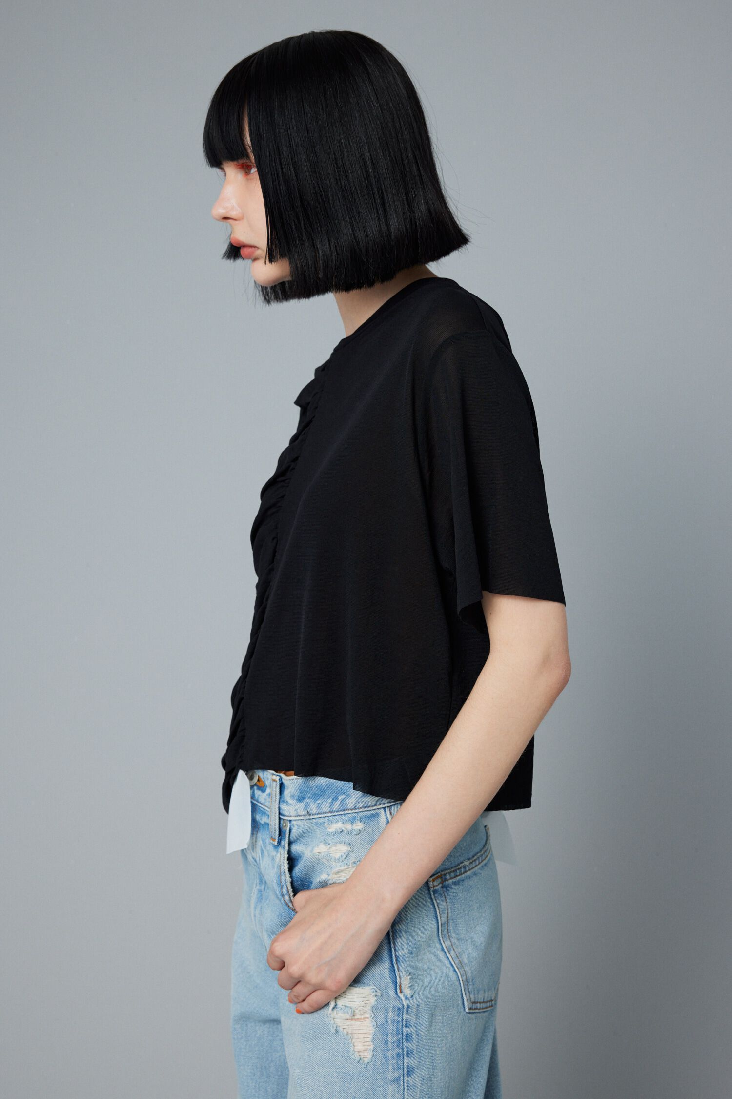 HeRIN.CYE「Double hem tops」|Tシャツ・カットソー|