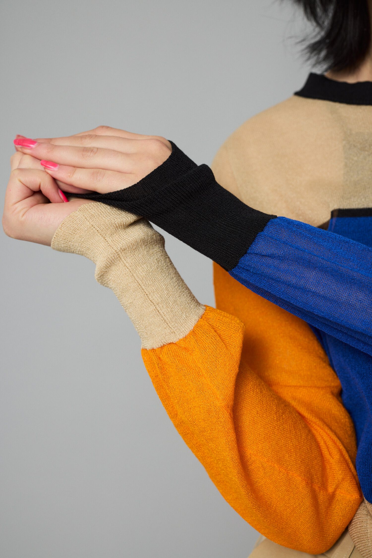 HeRIN.CYE「Asymmetry line cardigan」|カーディガン|