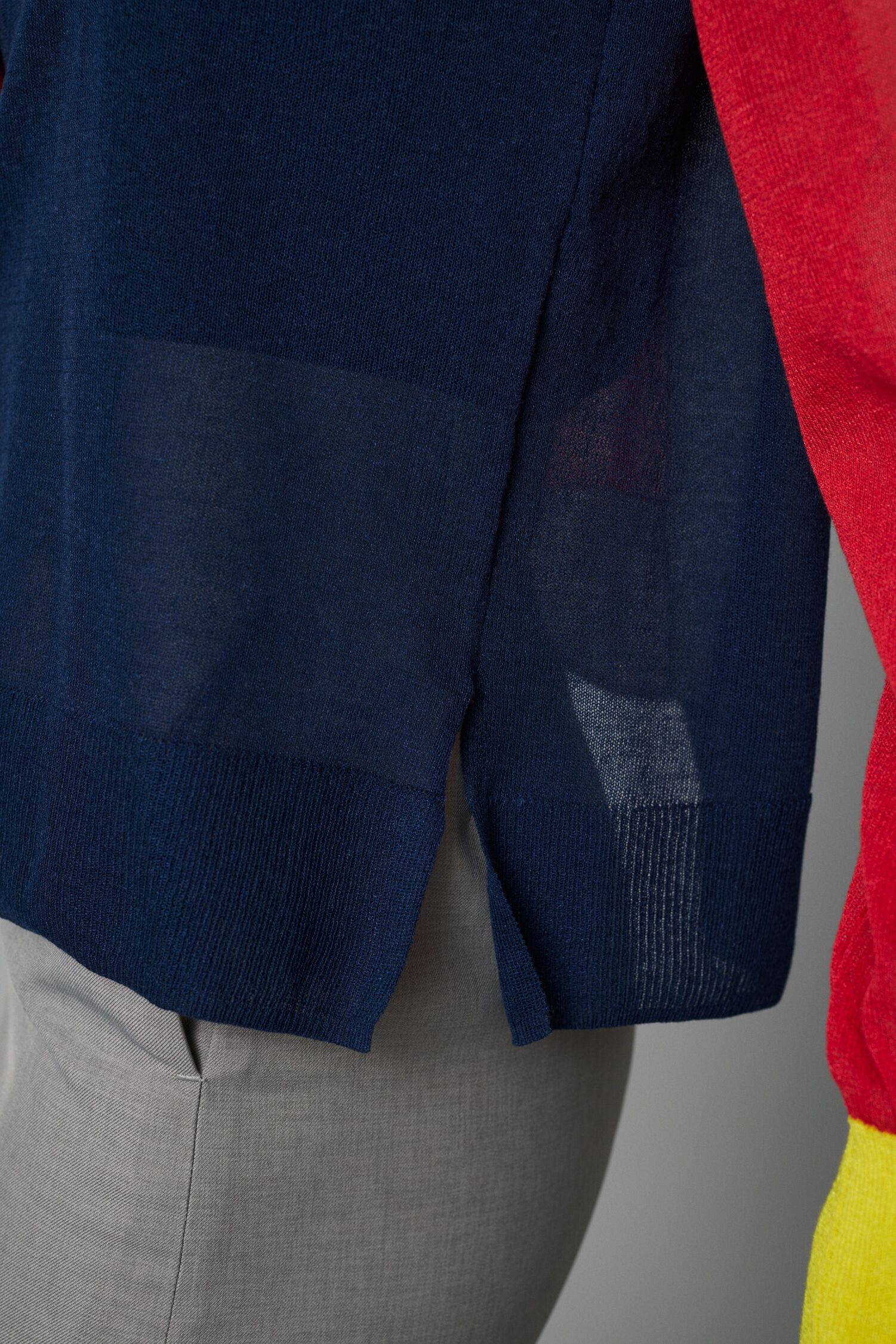 HeRIN.CYE「Asymmetry line cardigan」|カーディガン|