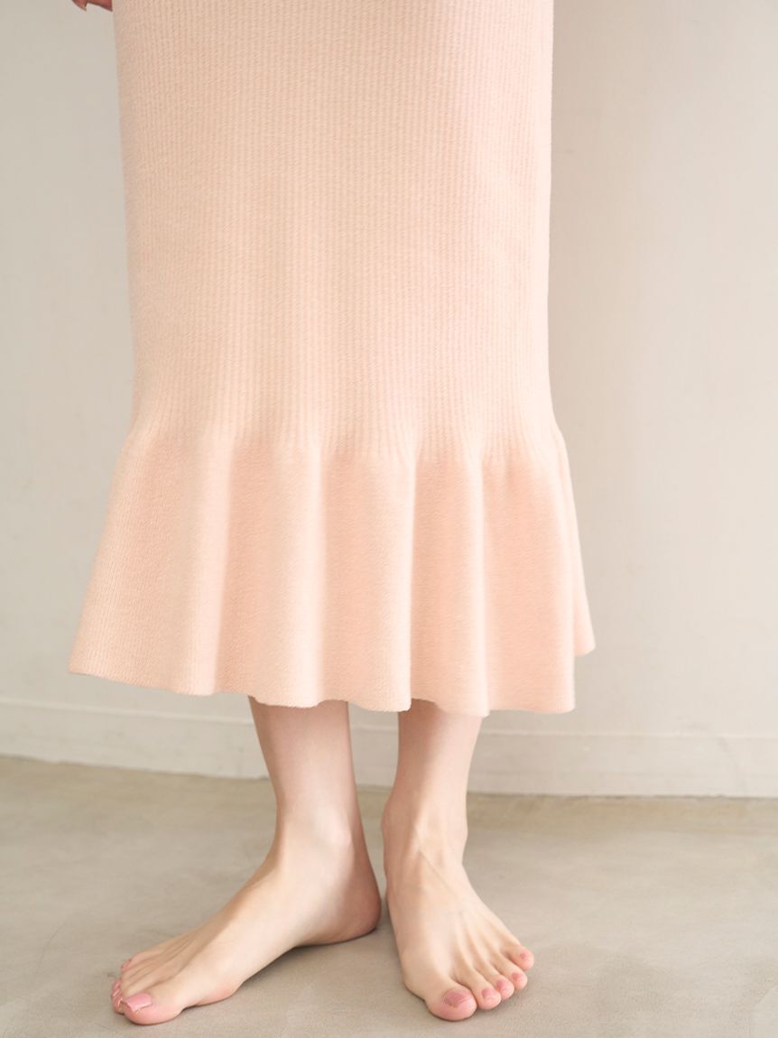 SNIDEL HOME「ニットフリルワンピース」|ルームウェア|