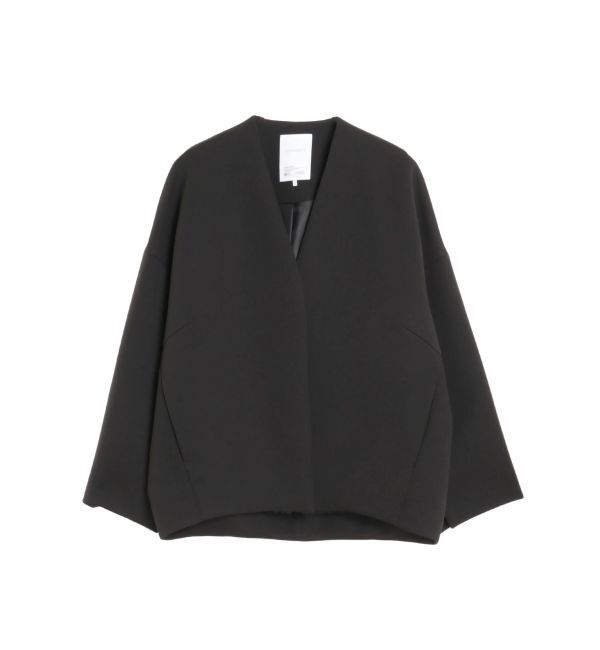 ELENDEEK「FORM SHORT CT」|ノーカラーコート|