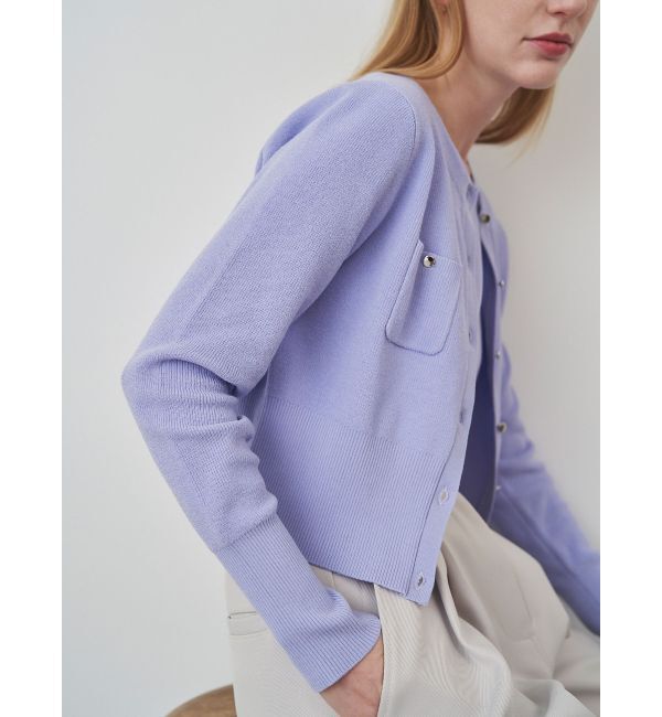 ELENDEEK「COMPACT CREW NECK TWIN KT」|カーディガン|