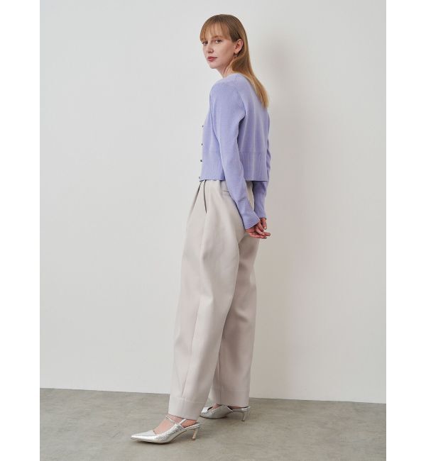 ELENDEEK「COMPACT CREW NECK TWIN KT」|カーディガン|