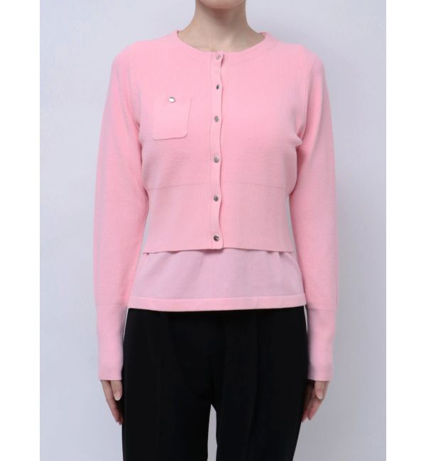 ELENDEEK「COMPACT CREW NECK TWIN KT」|カーディガン|