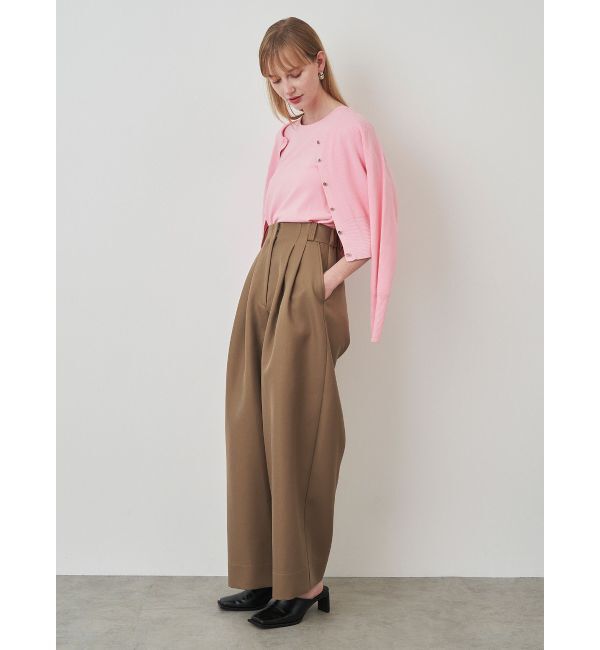 ELENDEEK「COMPACT CREW NECK TWIN KT」|カーディガン|