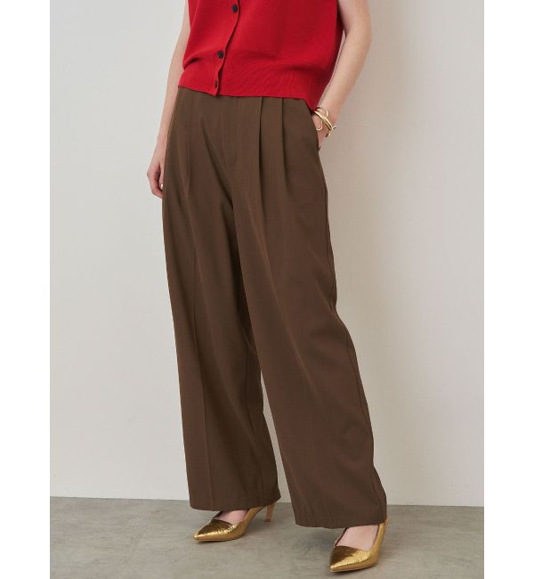 ELENDEEK「SLUB YARN WIDE PT」|その他|ブラウン