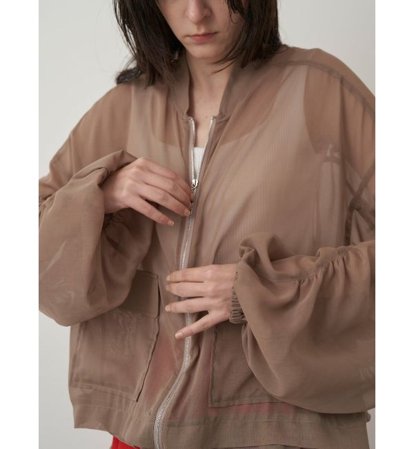 ELENDEEK「OVER SIZE SHEER BZ」|ブルゾン・スタジャン|