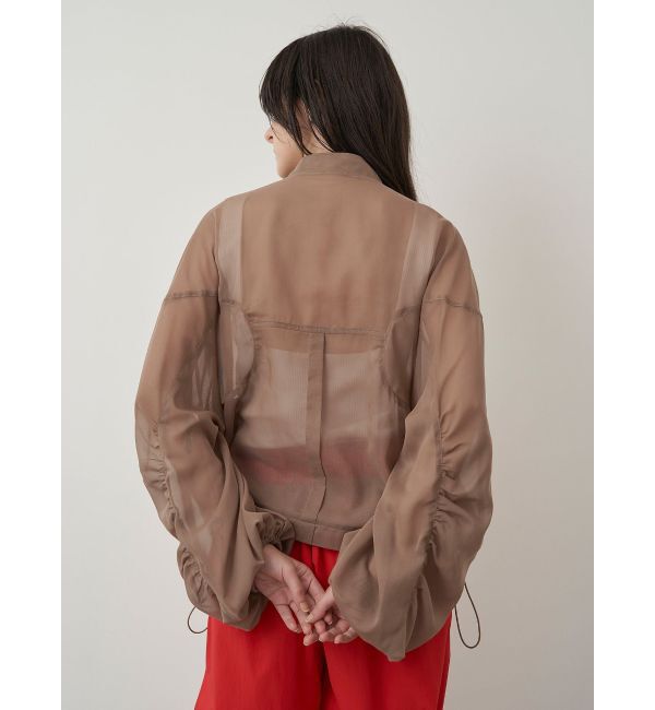 ELENDEEK「OVER SIZE SHEER BZ」|ブルゾン・スタジャン|