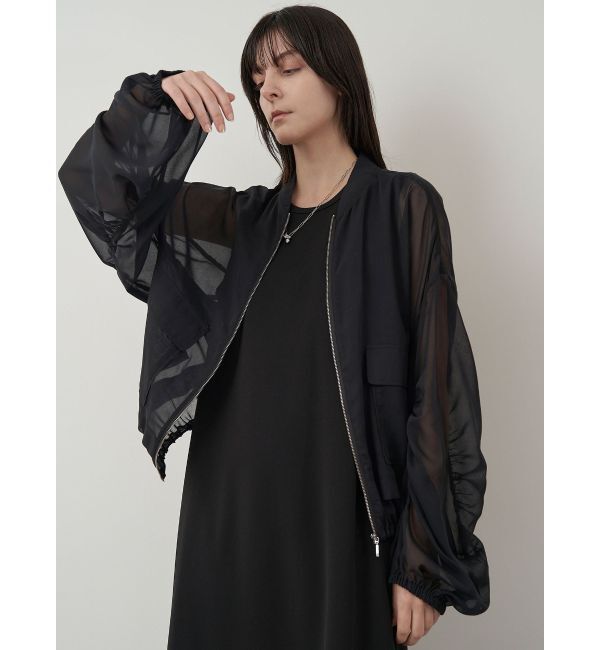 ELENDEEK「OVER SIZE SHEER BZ」|ブルゾン・スタジャン|