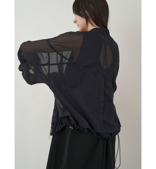 ELENDEEK「OVER SIZE SHEER BZ」|ブルゾン・スタジャン|