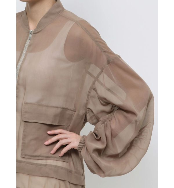 ELENDEEK「OVER SIZE SHEER BZ」|ブルゾン・スタジャン|