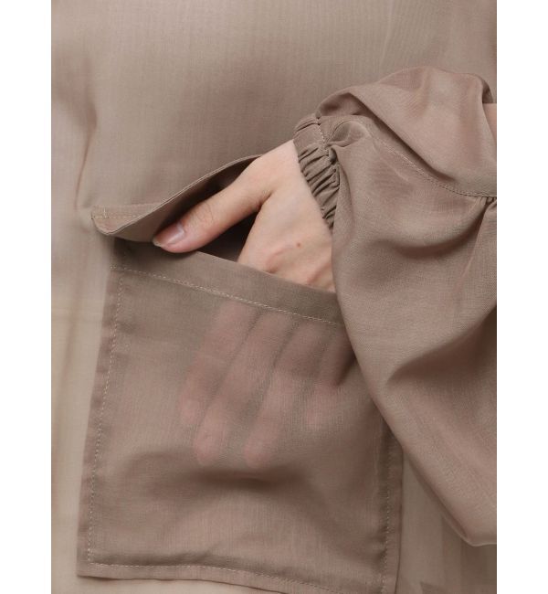 ELENDEEK「OVER SIZE SHEER BZ」|ブルゾン・スタジャン|