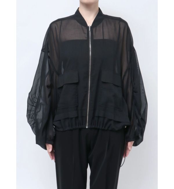 ELENDEEK「OVER SIZE SHEER BZ」|ブルゾン・スタジャン|