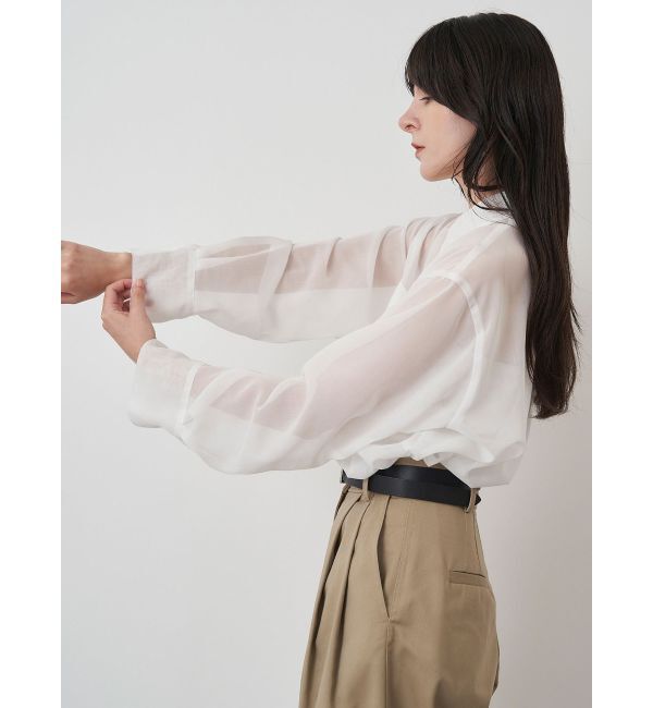 ELENDEEK「OVER SIZE SHEER SH」|シャツ・ブラウス|