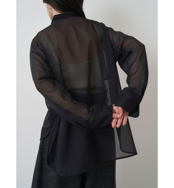 ELENDEEK「OVER SIZE SHEER SH」|シャツ・ブラウス|