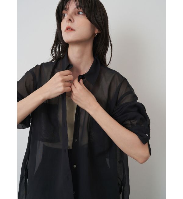 ELENDEEK「OVER SIZE SHEER SH」|シャツ・ブラウス|