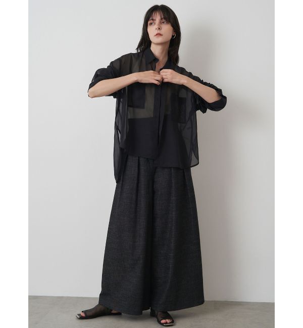 ELENDEEK「OVER SIZE SHEER SH」|シャツ・ブラウス|