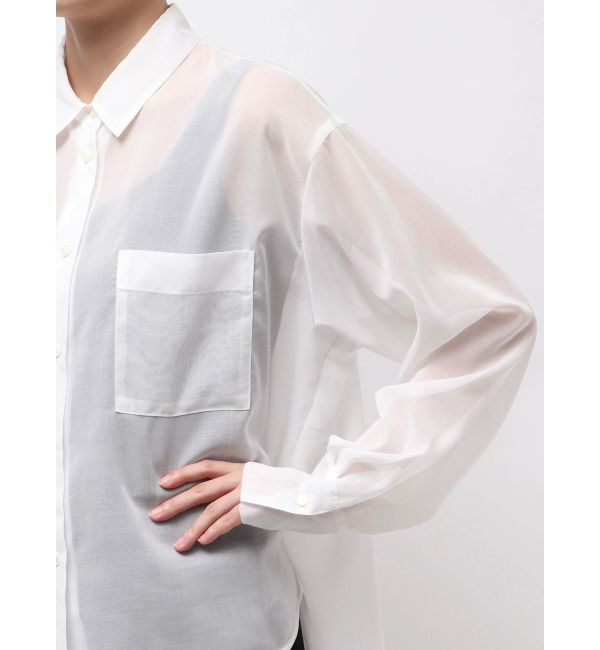 ELENDEEK「OVER SIZE SHEER SH」|シャツ・ブラウス|