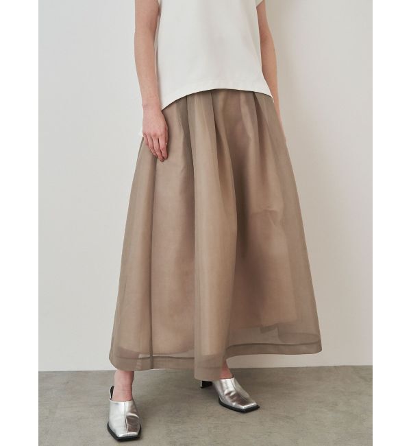 ELENDEEK「MESH BONDING FLARED SK」|スカート|