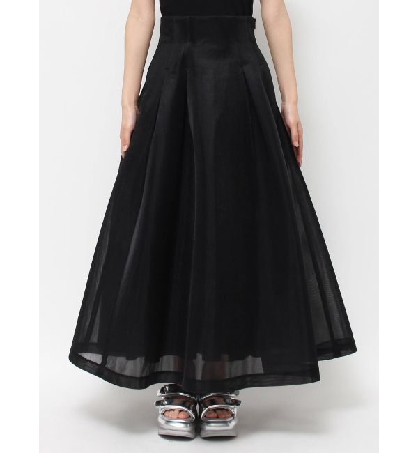 ELENDEEK「MESH BONDING FLARED SK」|スカート|