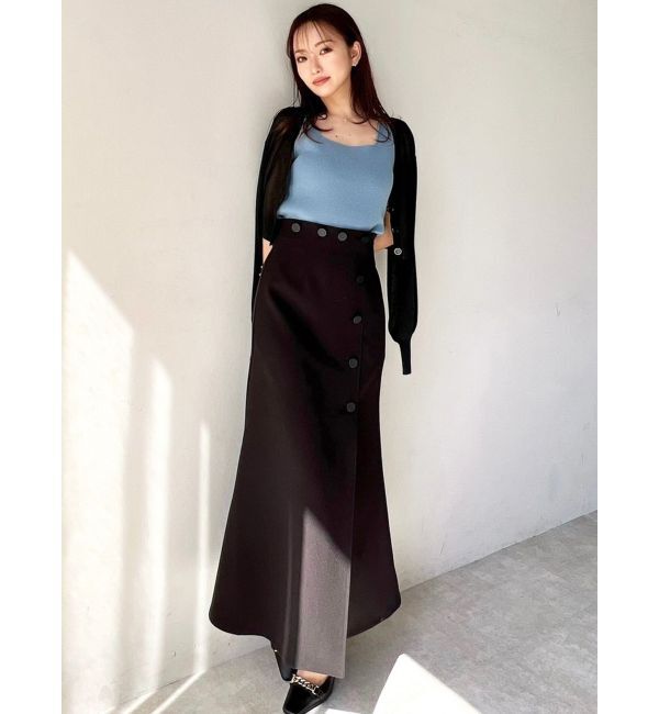 RESEXXY「スコッチボタンレイヤードスカート」|スカート|