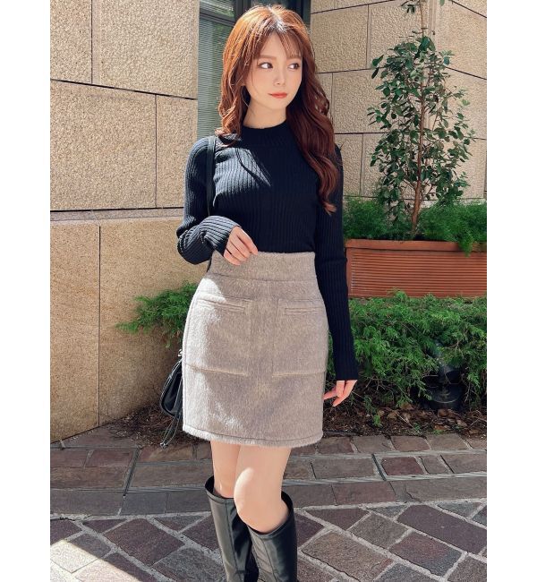 RESEXXY「シャギーミニスカート【セットアップ着用可能】」|スカート|