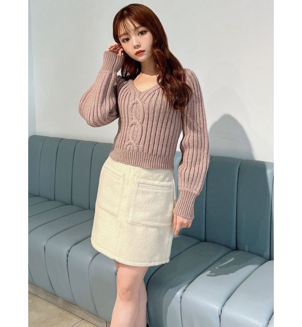 RESEXXY「シャギーミニスカート【セットアップ着用可能】」|スカート|