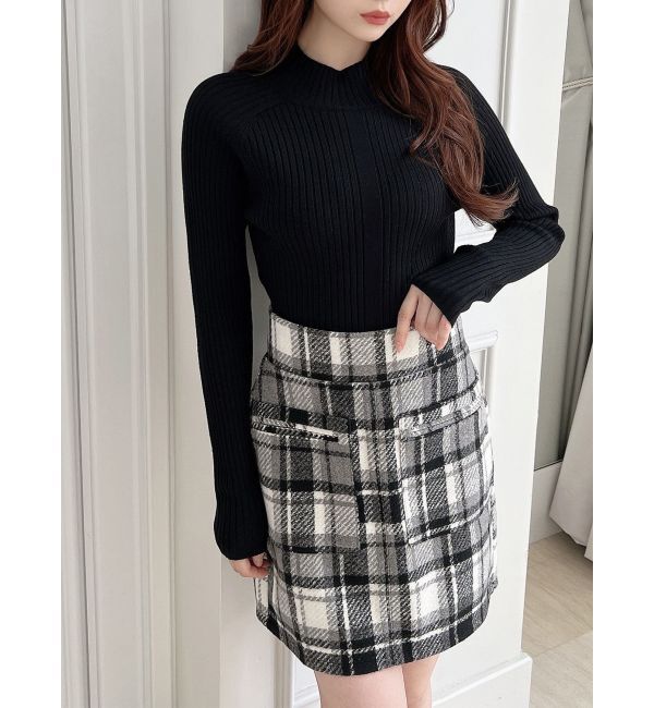 RESEXXY「ラグランベーシックニット」|ニット・セーター|ブラック