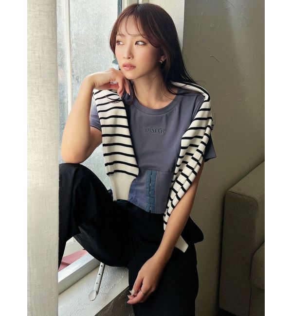 RESEXXY「コルセットTシャツ」|Tシャツ・カットソー|