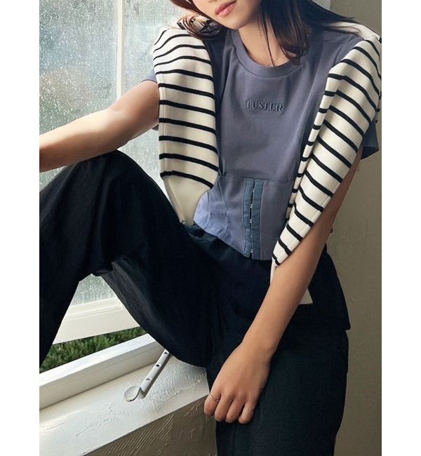 RESEXXY「コルセットTシャツ」|Tシャツ・カットソー|ブルー