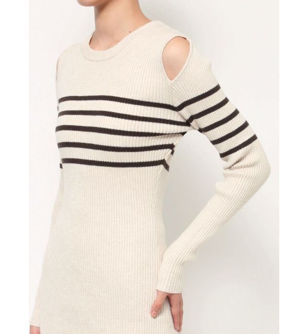 RESEXXY「ショルダーオープンタイトニットワンピース」|ワンピース|