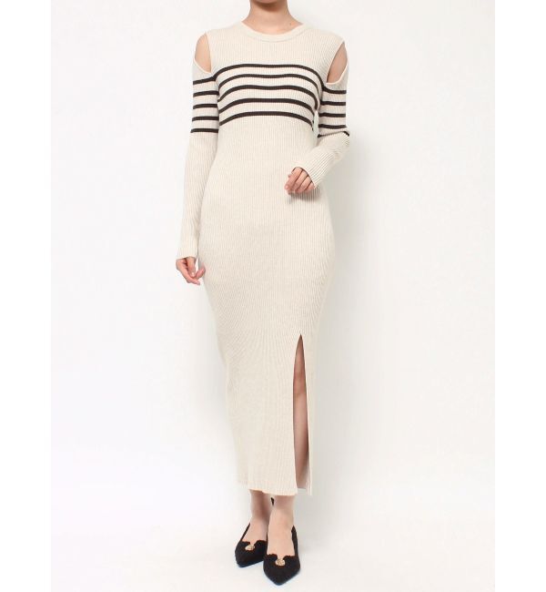 RESEXXY「ショルダーオープンタイトニットワンピース」|ワンピース|