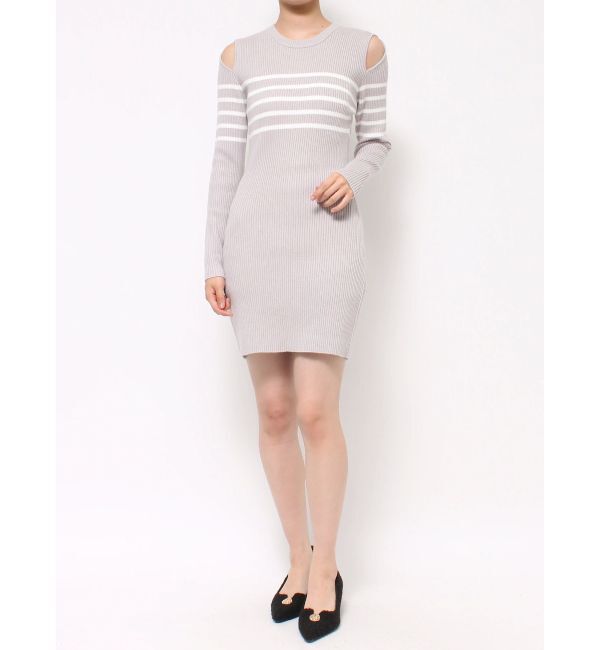 RESEXXY「ショルダーオープンタイトニットワンピース」|ワンピース|