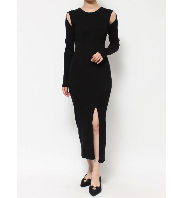 RESEXXY「ショルダーオープンタイトニットワンピース」|ワンピース|
