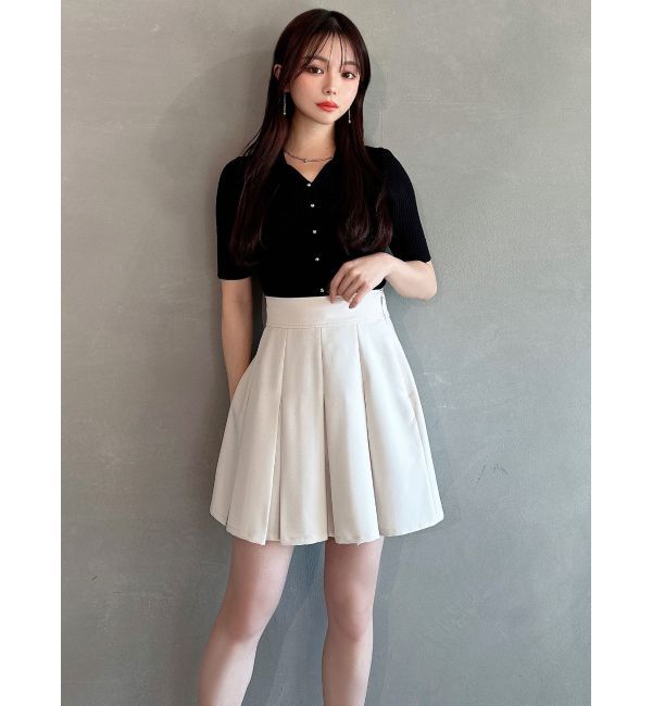RESEXXY「プリーツデザインミニスカート」|スカート|