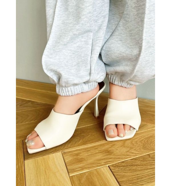 RESEXXY「スクエアトゥピンヒールサンダル」|サンダル|