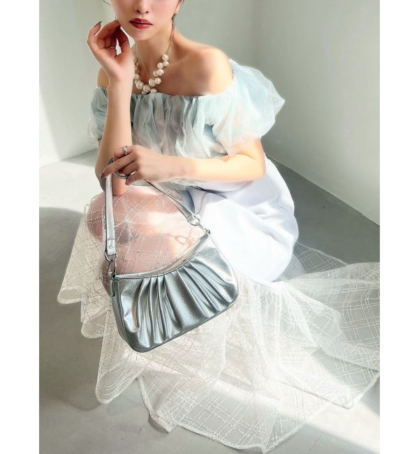 RESEXXY「スパンコールチュールZIPフレアスカート」|スカート|