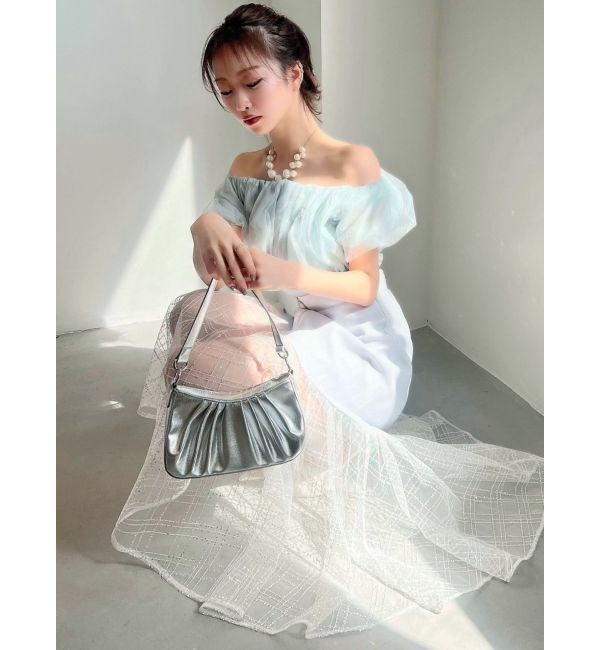 RESEXXY「スパンコールチュールZIPフレアスカート」|スカート|