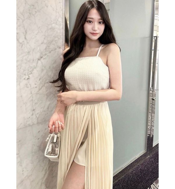 RESEXXY「ツイードレイヤードワンピース」|ワンピース|