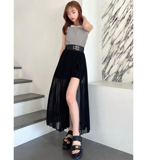 RESEXXY「ツイードレイヤードワンピース」|ワンピース|