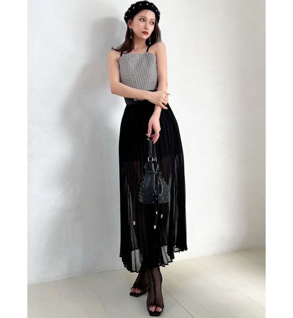 RESEXXY「ツイードレイヤードワンピース」|ワンピース|