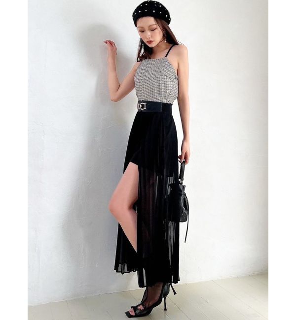 RESEXXY「ツイードレイヤードワンピース」|ワンピース|