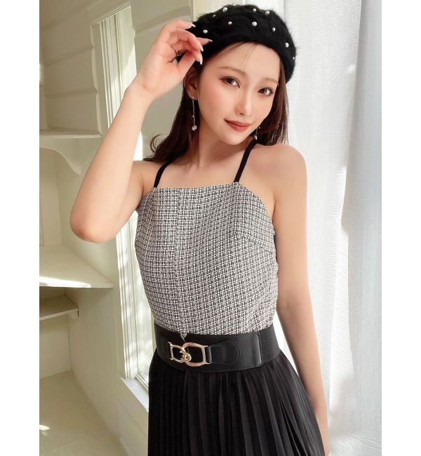 RESEXXY「ツイードレイヤードワンピース」|ワンピース|