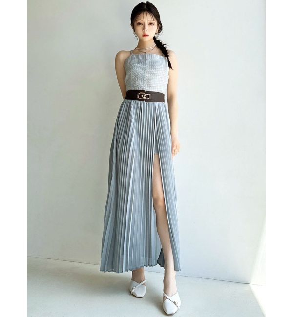 RESEXXY「ツイードレイヤードワンピース」|ワンピース|