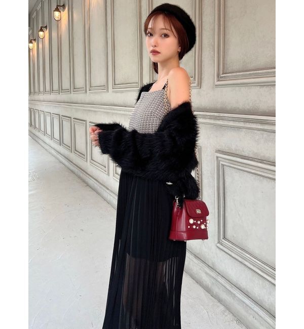 RESEXXY「ツイードレイヤードワンピース」|ワンピース|