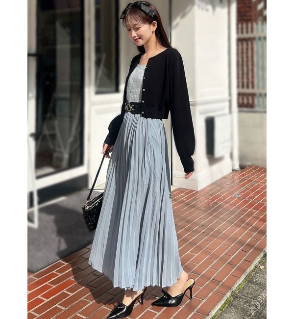 RESEXXY「ツイードレイヤードワンピース」|ワンピース|