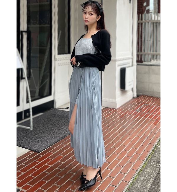 RESEXXY「ツイードレイヤードワンピース」|ワンピース|