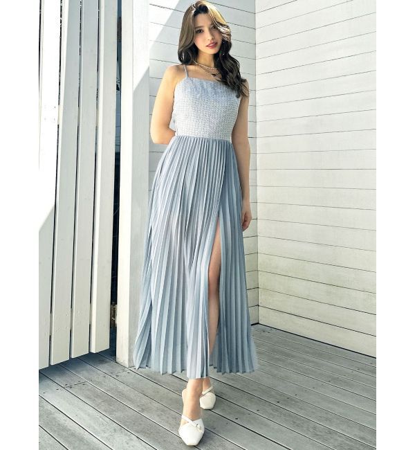 RESEXXY「ツイードレイヤードワンピース」|ワンピース|