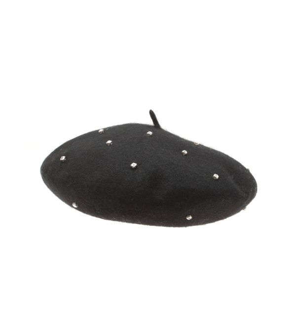 RESEXXY「ビジューポイントベレー帽」|ハンチング・ベレー帽|