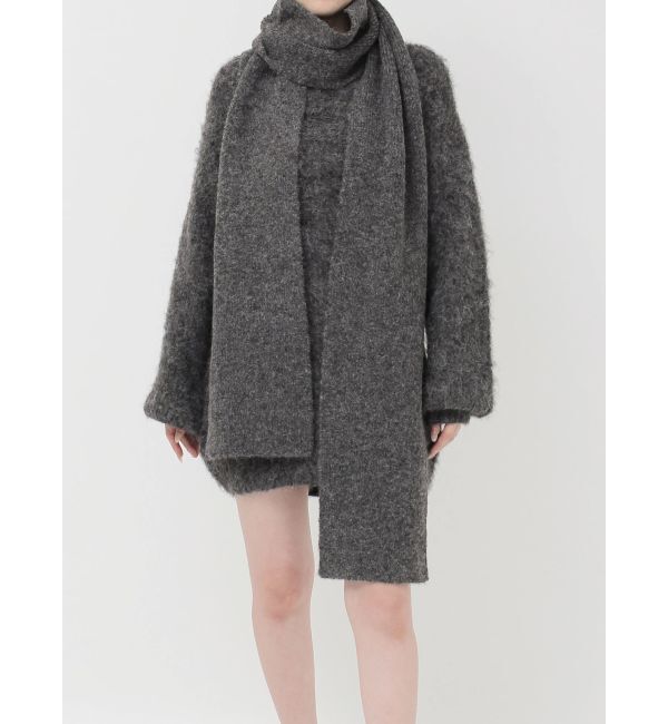 RESEXXY「ルーズマフラーニットチュニック」|ワンピース|